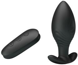 Pretty Love Dop Anal Cu Vibratii Royal Pleasure Regina, Negru, 9 Cm