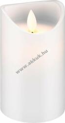 Goobay igazi viaszgyertya LED lámpával 7, 5 x 12, 5cm meleg fehér szín(2700K) - Kiárusítás!