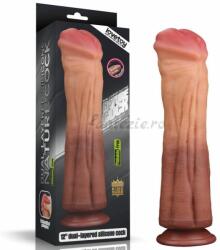 Lovetoy- Dual Layer Dildo Dual layered Platinum Silicone Cock (30cmx 7.5cm) Dildo