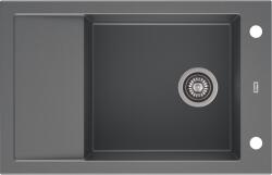 AXIS KITCHEN A-POINT 40 gránit mosogató automata dugóemelő, szifonnal, szürke, beépíthető (AX-1302)
