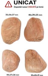 Palm Stone Piatra Lunii Piersica Naturala - 44-55 x 36-40 x 19-27 mm - (XXL) - 1 Buc