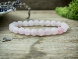 R. M. ékszer Matt rózsakvarc ásvány karkötő (14472RM15)