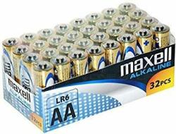 Maxell Алкални батерии MAXELL LR6 1, 5V AA 32 бр. pack (ML-BA-LR6-32PK) - Allstore