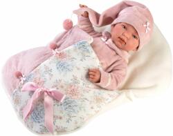 Llorens 84450 NEW BORN - păpușă realistă pentru bebeluși cu corp de țesătură moale și moale de 44cm (MA4-84450) Papusa