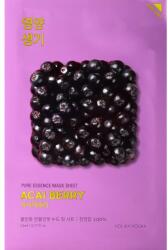 Holika Holika Mască de față cu fructe de pădure acai și vitamine - Holika Holika Pure Essence Mask Sheet Acai Berry 23 ml