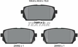 TEXTAR set placute frana, frana disc TEXTAR 2449101 (2449101)