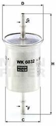 Mann-filter filtru combustibil MANN-FILTER WK 6032 (WK 6032) - automobilus