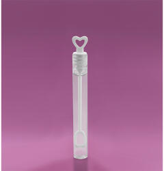 PartyDeco Sticlă cu baloane de săpun pentru nuntă închidere cu inimioară Tub balon de sapun