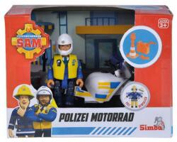 Pompierul Sam Sam Police Motocicleta Figurina (109251092038)