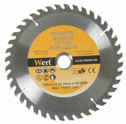 Wert Disc pentru fierastrau circular tip TCT, taiere lemn Wert 2540-180, O180 x 22.2 mm (W2540-180) Disc de taiere