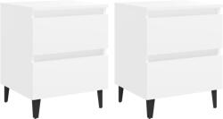 vidaXL Noptiere, 2 buc. , alb, 40x35x50 cm, PAL (805870)