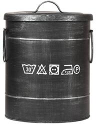 LABEL51 Coș de rufe, negru antichizat, 26x26x33 cm, S GS-12.026 (436649)