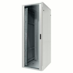 Gewiss Dulap Rack19'' montaj pe pardoseala - METAL - TRANSPARENT DOOR - 4 POSTS - 24U - 800X1185X800 - RAL 7035 GREY (GW38461)