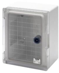 Gewiss Watertight Board With Transparent Door Fitted With Lock - Gwplast 120 - 236x316x135 - Ip55 - Grey Ral 7035 (gw44819)