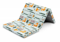  Összehajtható matrac utazóágyhoz 60x120cm - erdei barátok - babyshopkaposvar