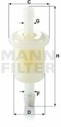 Mann-filter filtru combustibil MANN-FILTER WK 21 (10) (WK 21 (10)) - automobilus
