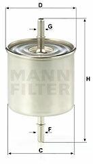 Mann-filter filtru combustibil MANN-FILTER WK 8046 (WK 8046) - automobilus