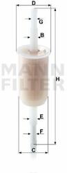 Mann-filter filtru combustibil MANN-FILTER WK 32 (10) - automobilus