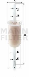 Mann-filter filtru combustibil MANN-FILTER WK 32 (10) (WK 32 (10)) - automobilus