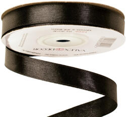 Valex Decor Szatén szalag 12mm x 22.86m - Fekete (1396)