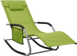 vidaXL Șezlong, verde și gri, textilenă (310508)