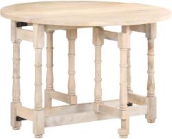 vidaXL Masă de bucătărie, 110x76 cm, lemn masiv de mango, rotundă (321700)