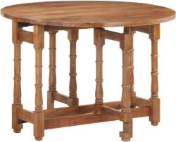 vidaXL Masă de bucătărie, 110x76 cm, lemn masiv de mango, rotundă (321701)