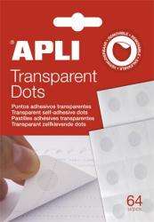 APLI Transparent Dots eltávolítható ragasztókorong