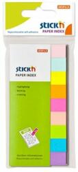  StickN 50x12mm 9x50lap neon/pasztell mix jelölőcímke (21689) (21689)