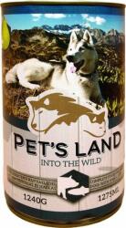 Pet's Land Dog konzerv sertéshússal, hallal és körtével (12 x 1240 g) 14.88 kg