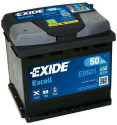 Exide 50Ah 450A left+ (EB501)