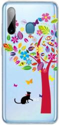 Lemontti Husa Lemontti Painted Tree and Cat pentru Samsung Galaxy A11 / M11 (EDA00396202F)