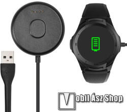 Okosóra USB töltő - FEKETE - 5V / 500MA, 1m hosszú - Mobvoi TicWatch S2 / Mobvoi TicWatch E2