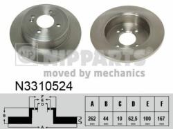 NIPPARTS Disc frana NIPPARTS N3310524 - automobilus