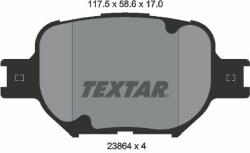 TEXTAR set placute frana, frana disc TEXTAR 2386401 (2386401)
