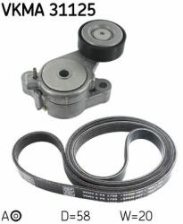 SKF Set curea transmisie cu caneluri SKF VKMA 31125 (VKMA 31125) - automobilus