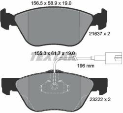 TEXTAR set placute frana, frana disc TEXTAR Q+ 2163702 (2163702)