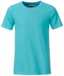 Daiber Tricou clasic pentru băieți din bumbac organic 8008B - Pacific | S (8008B-1755062)