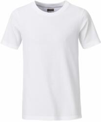 James & Nicholson Tricou clasic pentru băieți din bumbac organic 8008B - Albă | XXL (1-8008B-1755102)