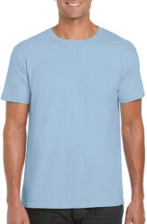 Gildan Férfi póló Rövid ujjú Gildan Softstyle Ring Spun T-Shirt - S, Világos kék