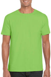 Gildan Férfi póló Rövid ujjú Gildan Softstyle Ring Spun T-Shirt - 2XL, Lime