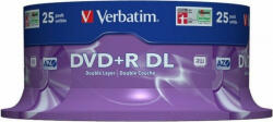 Verbatim DVD+R VERBATIM 8.5GB, 240min, viteza 8x, 25 buc, Double Layer, spindle, "Matt Silver" "43757 (43757)