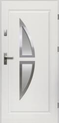 OK Doors Kronos Homokfúvott Acél Bejárati Kültéri Ajtó, Jobbos, Fehér Színben, 100, 5x207, 5cm