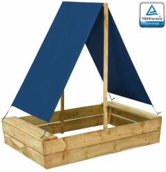 vidaXL Пясъчник с покрив, 80x60x97, 5 см, импрегнирано борово дърво (3059958)