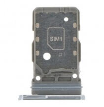 Samsung G991 Galaxy S21 5G DualSim sim kártya tartó tálca, ezüst (gyári)