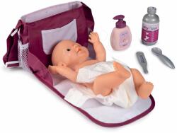 Smoby Pelenkázótáska pelussal Violette Baby Nurse Smoby 7 kiegeszítővel és állitható vállpánttal (SM220363)