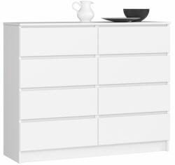 AKORD Komód - Akord Furniture K120-8 - fehér
