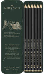 Faber-Castell Creion grafit FABER-CASTELL Pitt Graphite Matt, 6 buc/set, FC115207