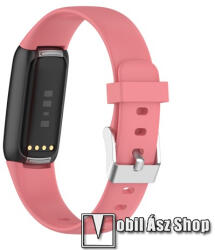  Okosóra szíj - szilikon - RÓZSASZÍN - 132mm + 91mm hosszú - Fitbit Luxe