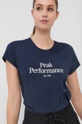 Peak Performance pamut póló sötétkék - sötétkék XS - answear - 12 990 Ft